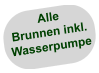 Alle Brunnen inkl. Wasserpumpe