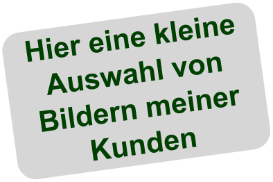 Hier eine kleine Auswahl von Bildern meiner Kunden